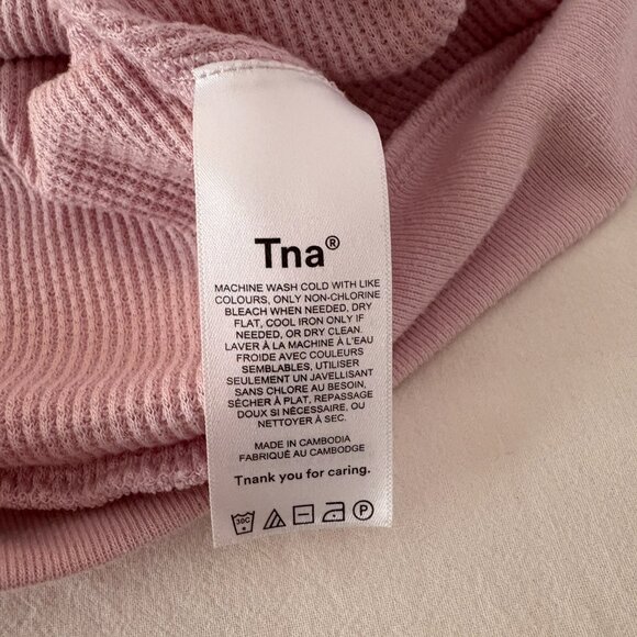 Aritzia TNA Waffle Zip Hoodie (M) - Picture 4 of 4